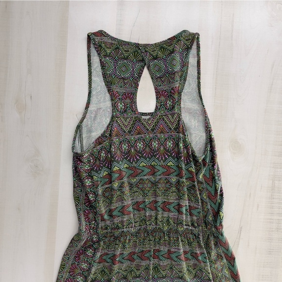 PATAGONIA womens printed dress organic cotton lyocell travel green XS - Picture 6 of 9